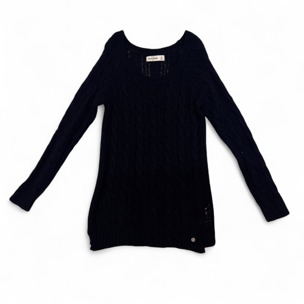 Abercrombie & Fitch kids navy blue long sleeve sweater